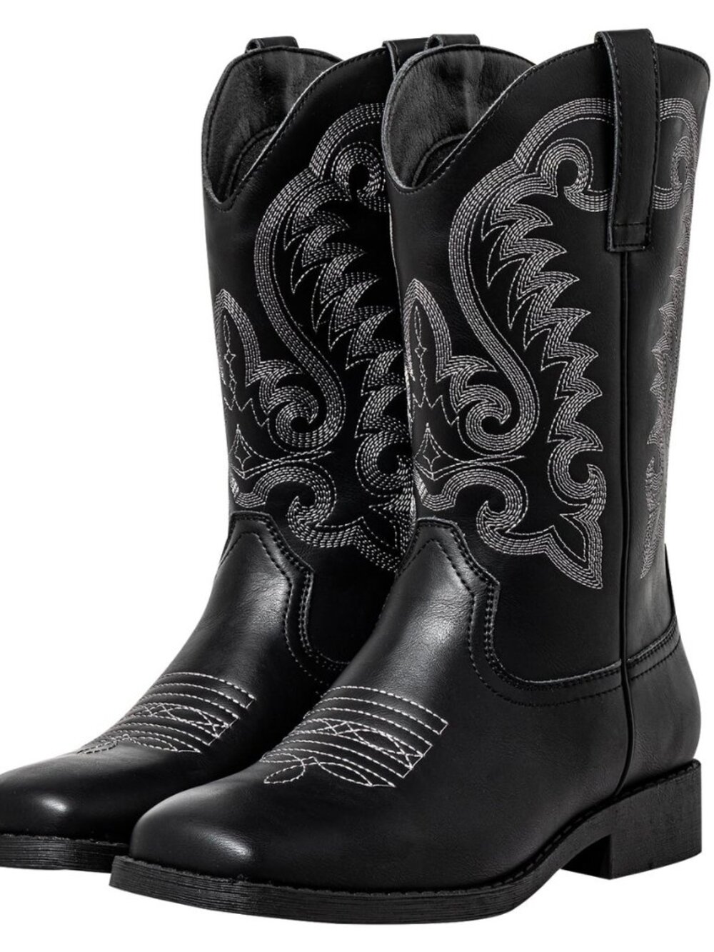 Women's Western Square Toe Cowboy Boots with Embroidery
